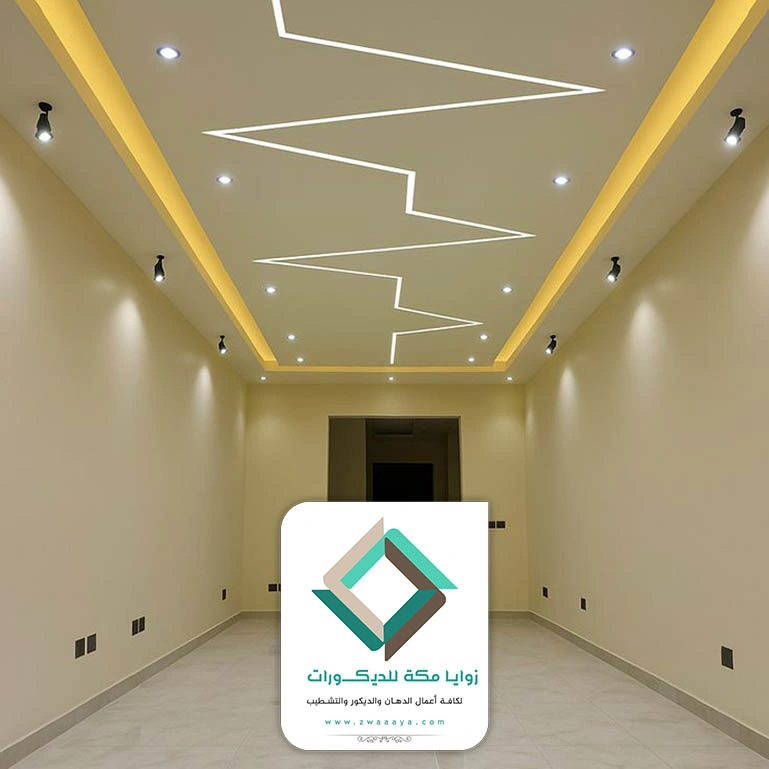 ديكور انارة سقف مكة